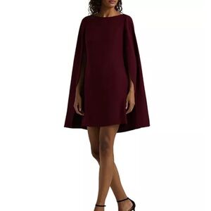Ralph Lauren Red Cape Dress